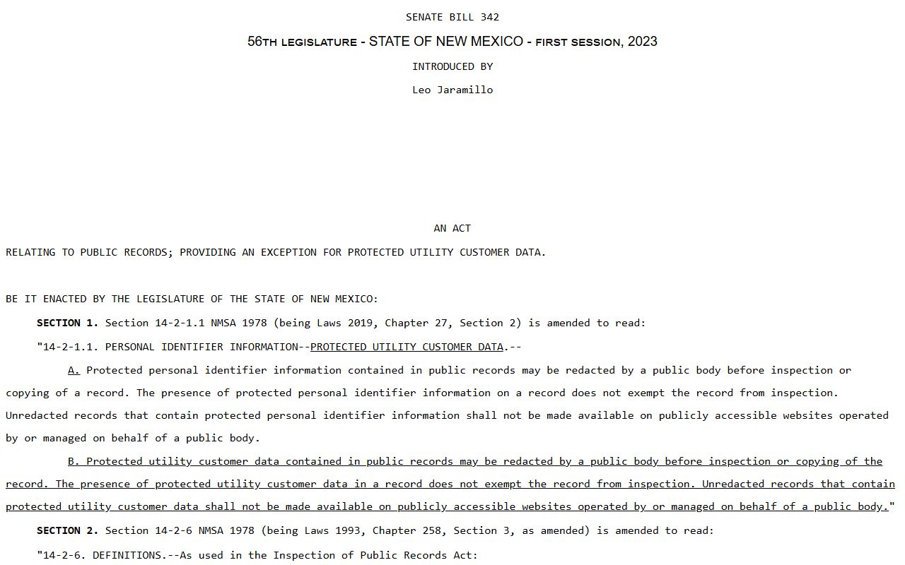 Quay County arrest records and court charges identifier redaction law