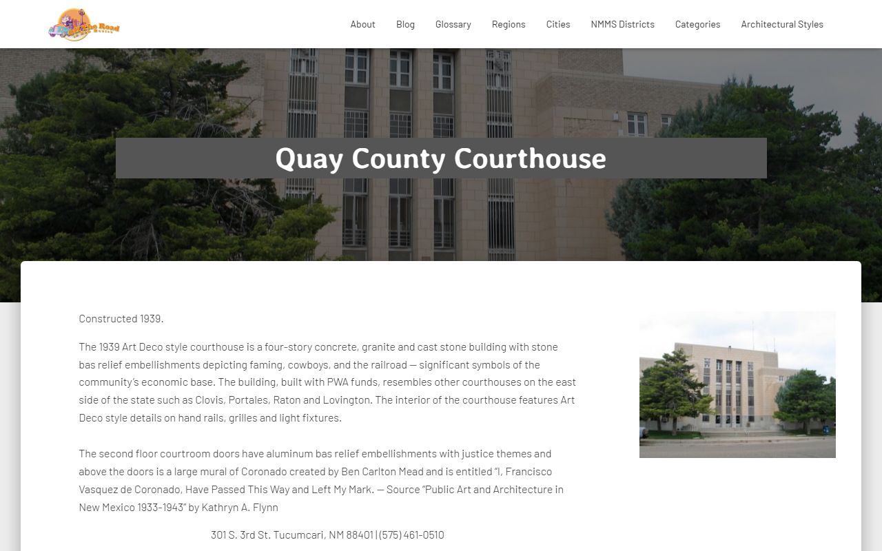 Quay County court records courthouse history profile