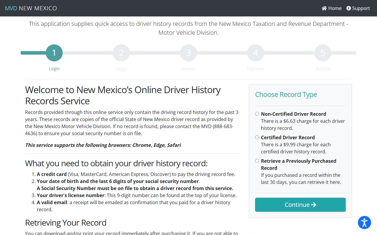 Quay County traffic court records and New Mexico driver history service